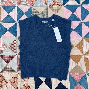 Veronica Beard Size Small Blue Arid Knit Vest NEW w/ TAGS